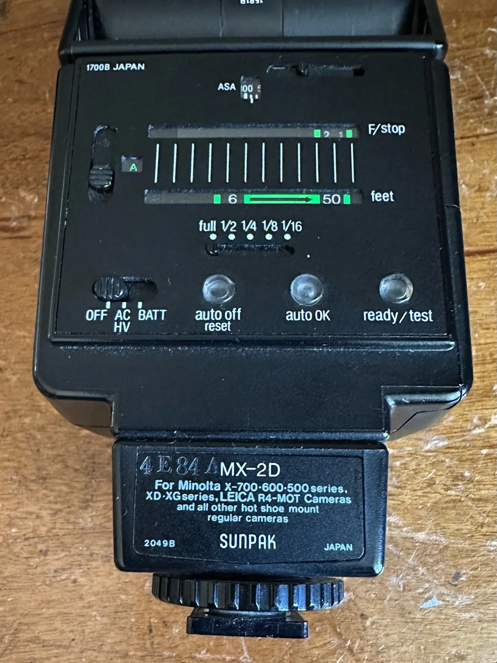 Sunpak MX-2D Black On-Camera Flash - Compact Professional Lighting